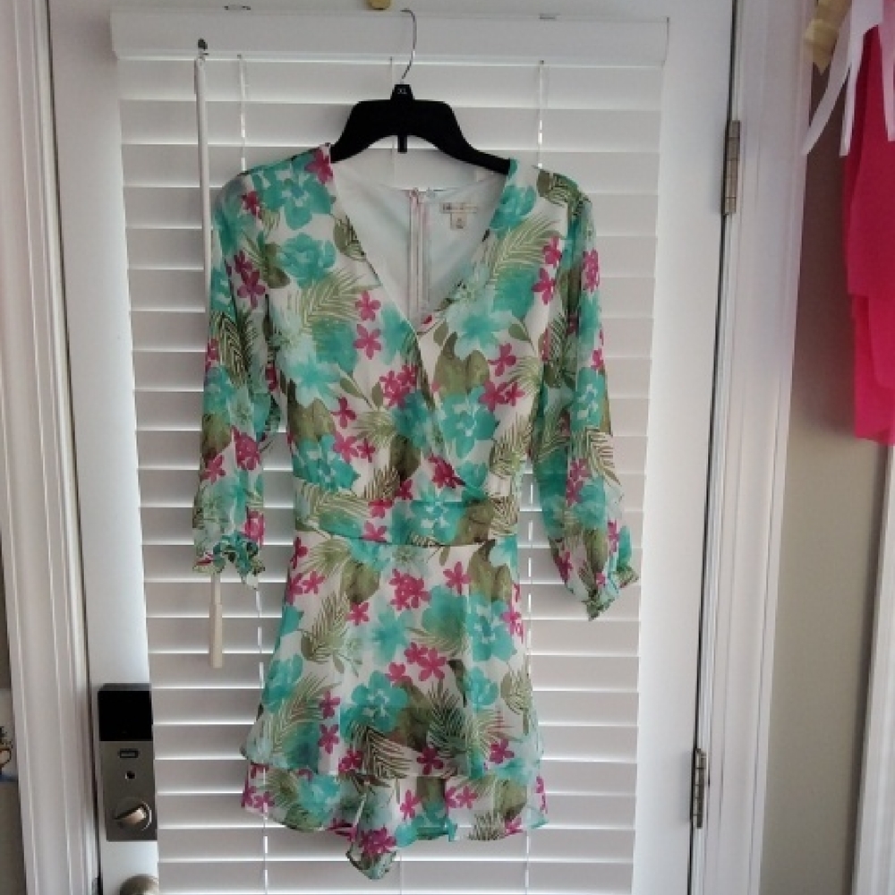 Floral V-Neck Dress